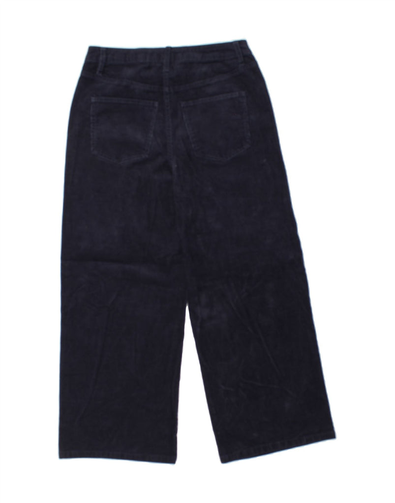 BODEN Womens Crop Corduroy Trousers UK 8 Small W28 L24 Navy Blue Vintage Boden and Second-Hand Boden from Messina Hembry 