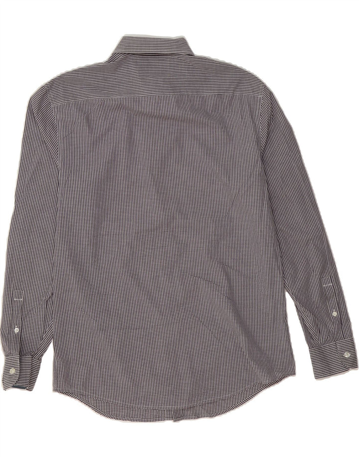 PENGUIN Mens Shirt Medium Purple Check Cotton Vintage Penguin and Second-Hand Penguin from Messina Hembry 