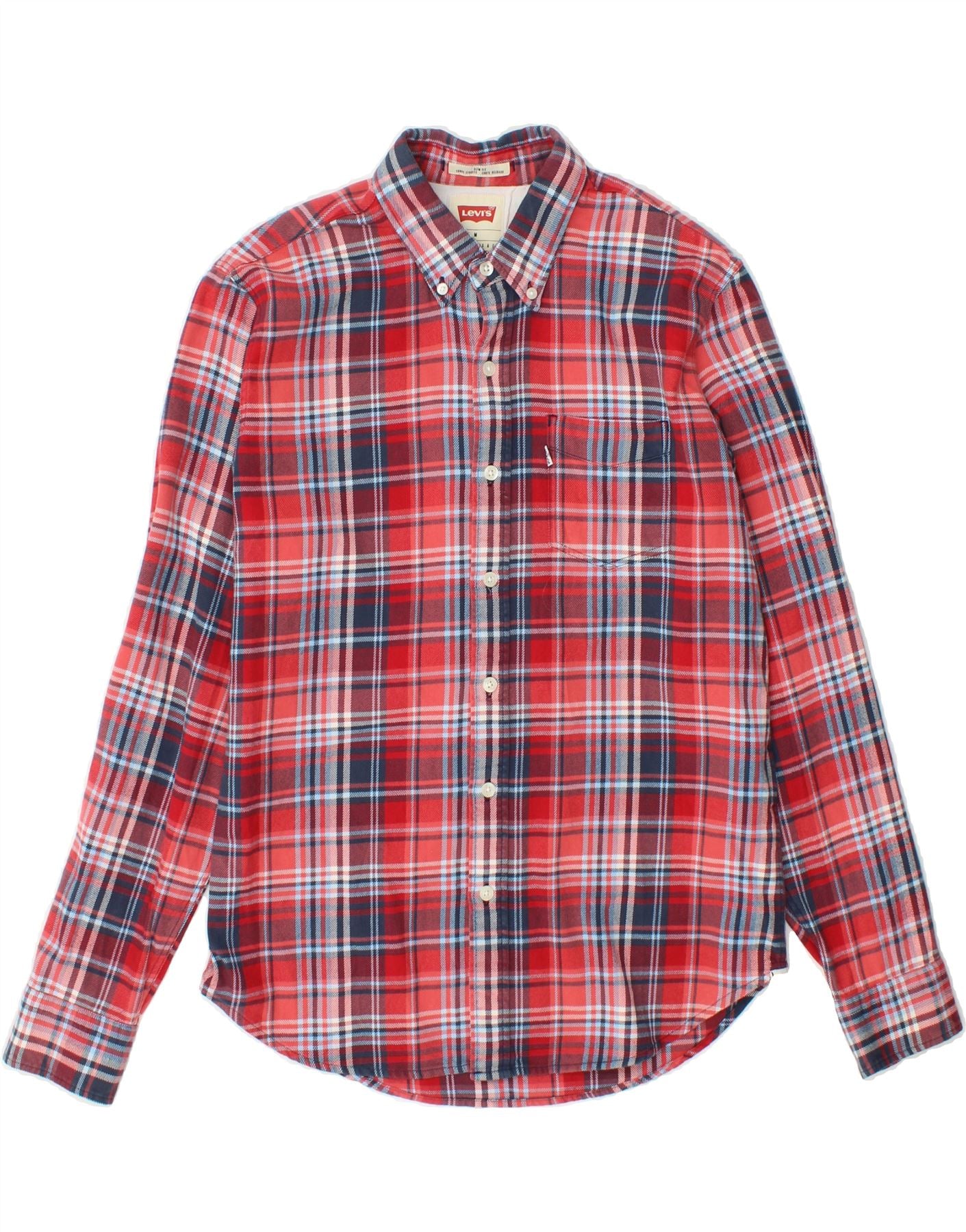 Flannel Levi's Check Shirt LEVI'S Mens Slim Fit Flannel Shirt - Main Image