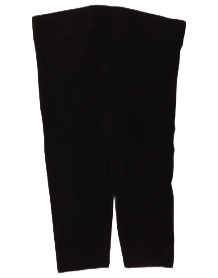Marks & Spencer Womens Capri Leggings UK 16 Large Black Cotton