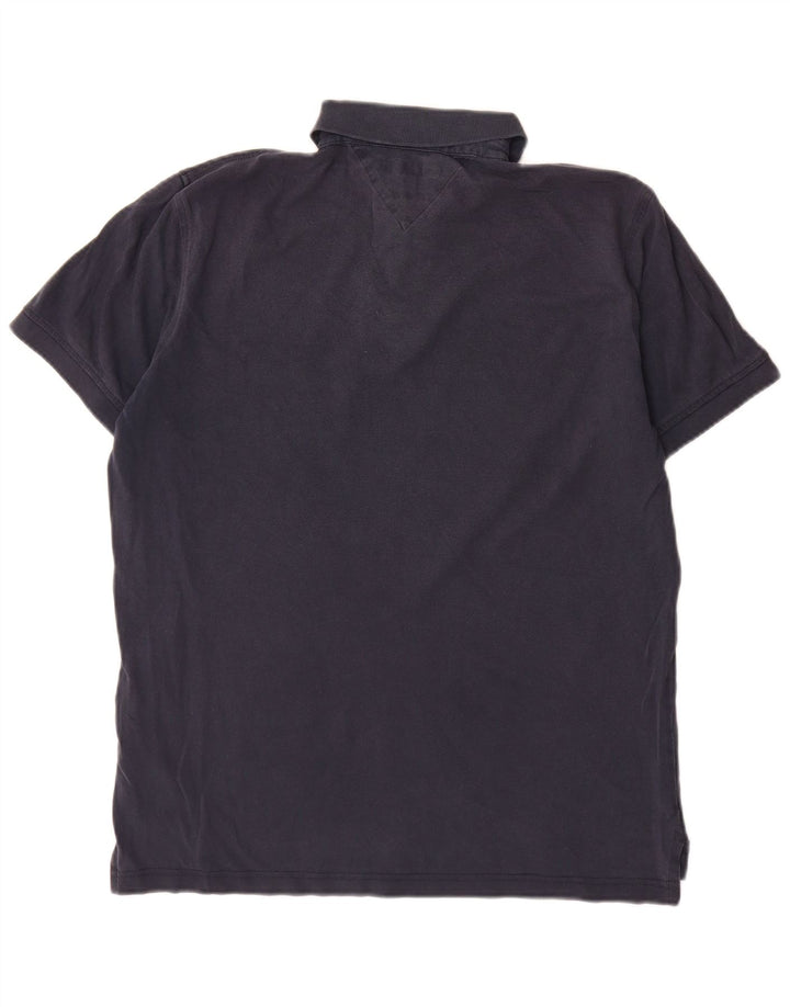 Tommy Hilfiger Mens Regular Fit Polo Shirt Medium Navy Blue
