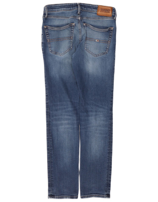 Tommy Hilfiger Womens Scanton Slim Jeans W30 L30 Blue Cotton
