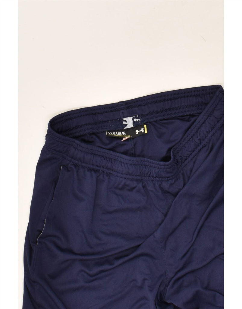 UNDER ARMOUR Boys Graphic Sport Shorts 11-12 Years Large Navy Blue | Vintage Under Armour | Thrift | Second-Hand Under Armour | Used Clothing | Messina Hembry 