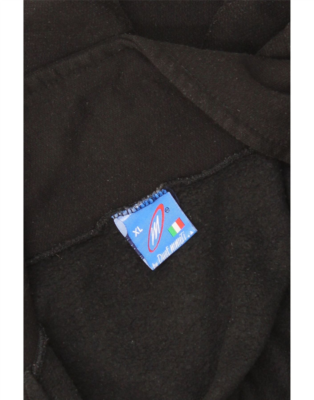 Vintage Mens Tracksuit Top Jacket XL Black