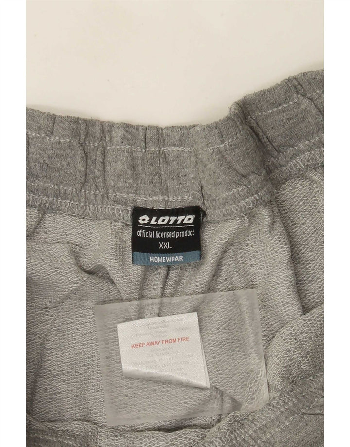 Lotto Mens Sport Shorts 2XL Grey Cotton