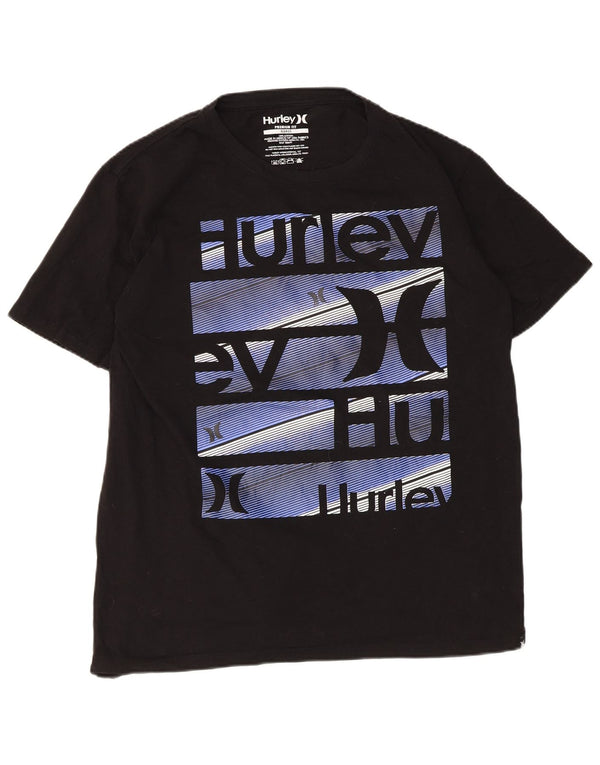 Hurley Mens Premium Fit Graphic T-Shirt Top XL Black Cotton