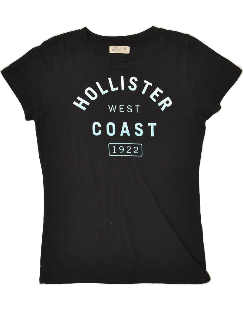 HOLLISTER Womens Graphic T-Shirt Top UK 12 Medium Black | Vintage Hollister | Thrift | Second-Hand Hollister | Used Clothing | Messina Hembry 