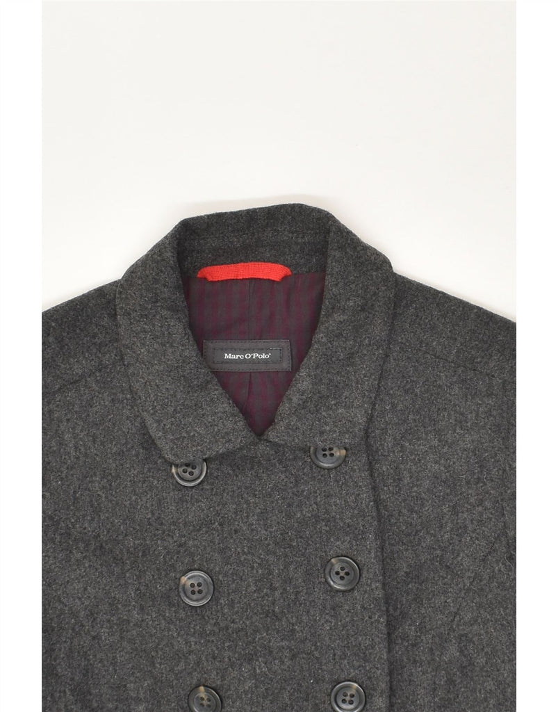 MARC O'POLO Womens Pea Coat EU 36 Small Grey Wool | Vintage Marc O'Polo | Thrift | Second-Hand Marc O'Polo | Used Clothing | Messina Hembry 