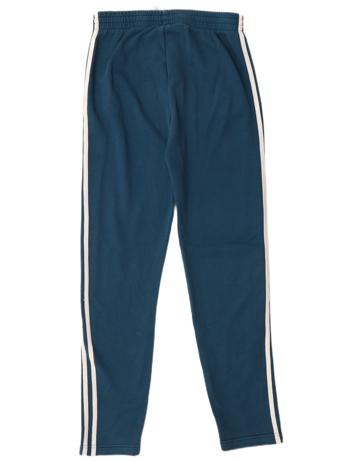 Adidas Boys Tracksuit Trousers 14-15 Years  Blue Cotton