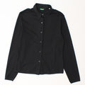 BENETTON Womens Shirt Blouse IT 44 Medium Black Polyester Vintage Benetton and Second-Hand Benetton from Messina Hembry 