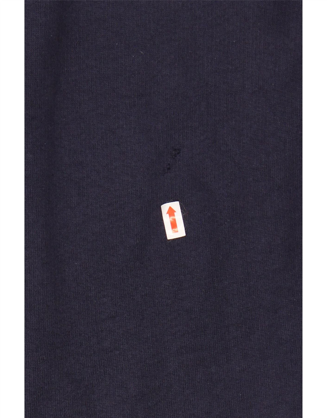 GYMNASIUM Mens Polo Neck Sweatshirt Jumper Medium Navy Blue Cotton