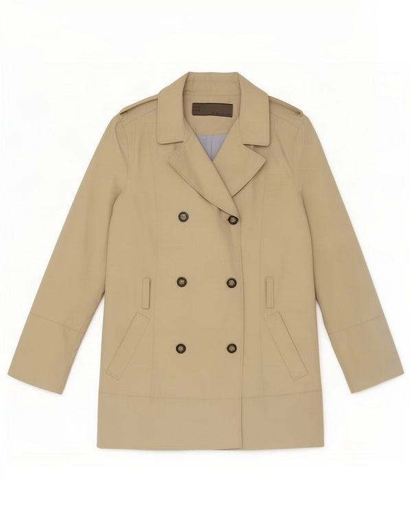 Zara Womens Trench Coat UK 18 XL Beige Acetate