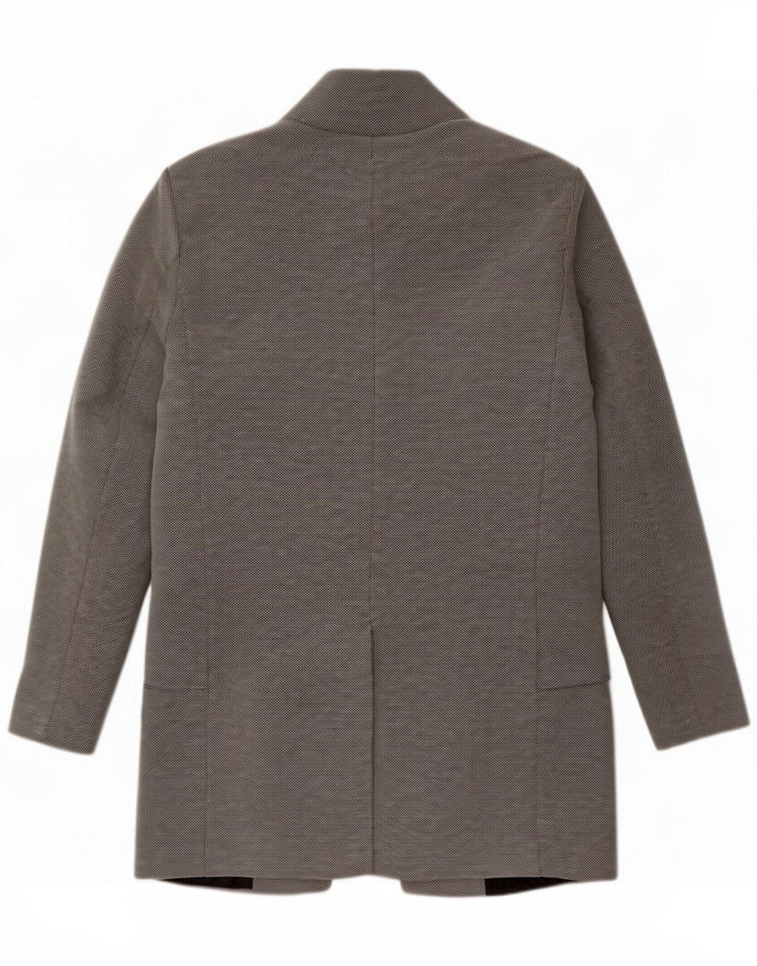 Zara Mens Open Overcoat UK 36 Small Grey Polyester