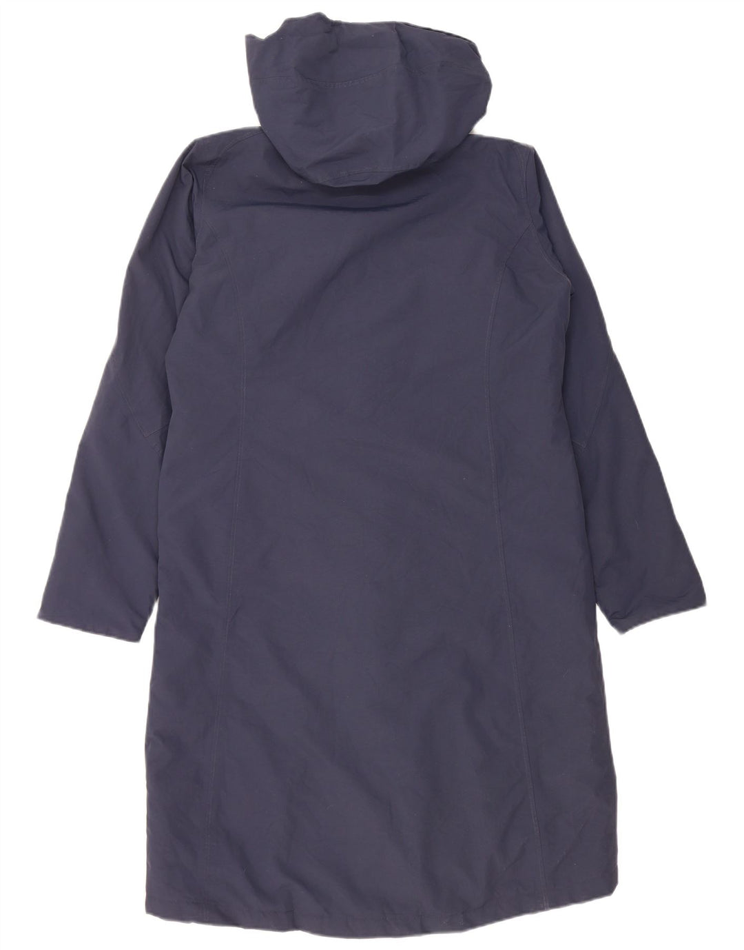 Rohan Womens Hooded Oversized Parka Jacket UK 10 Small Navy Blue