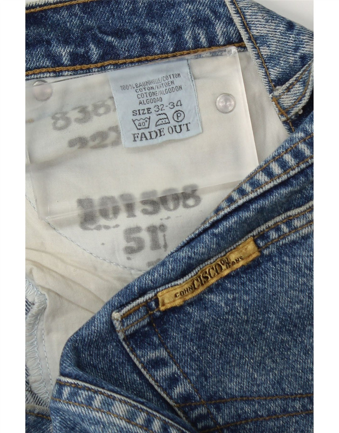 Cohn Cisco Mens Straight Jeans W32 L32 Blue Cotton