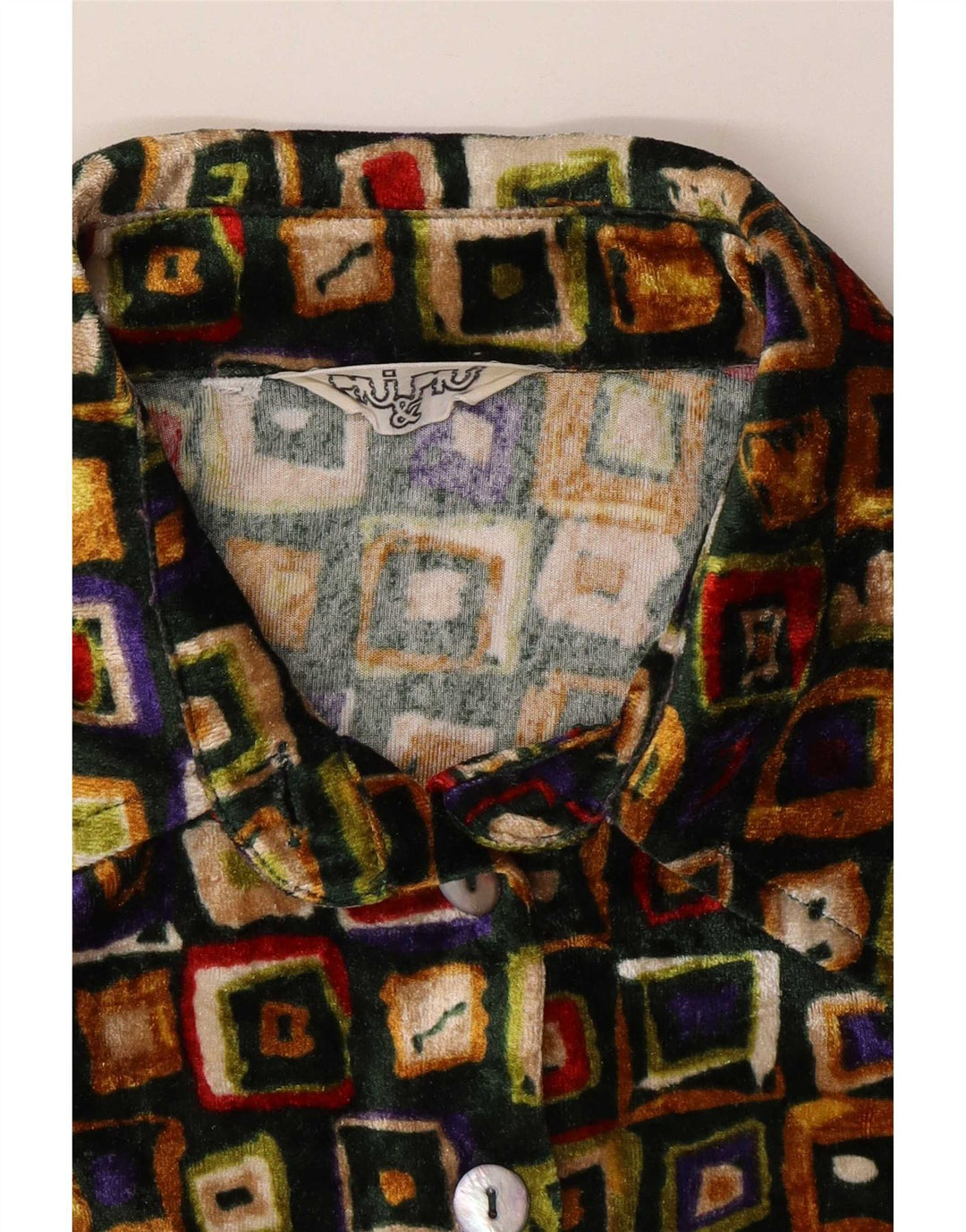 Piu & Womens Shirt UK 12 Medium Multicoloured Geometric