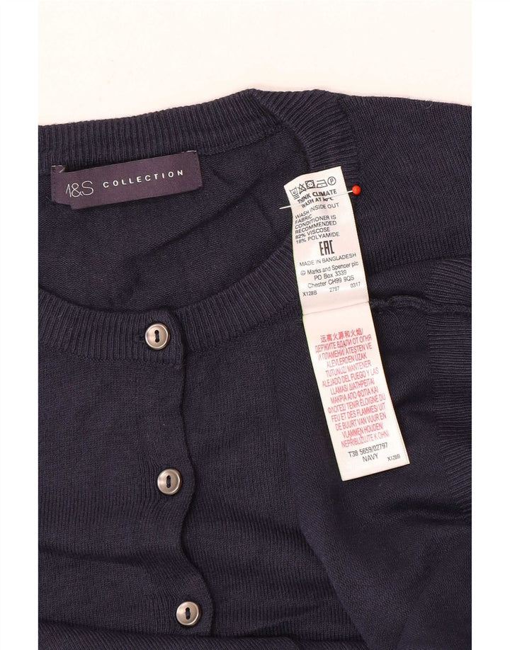 Marks & Spencer Womens Cardigan Sweater UK 18 XL Navy Blue