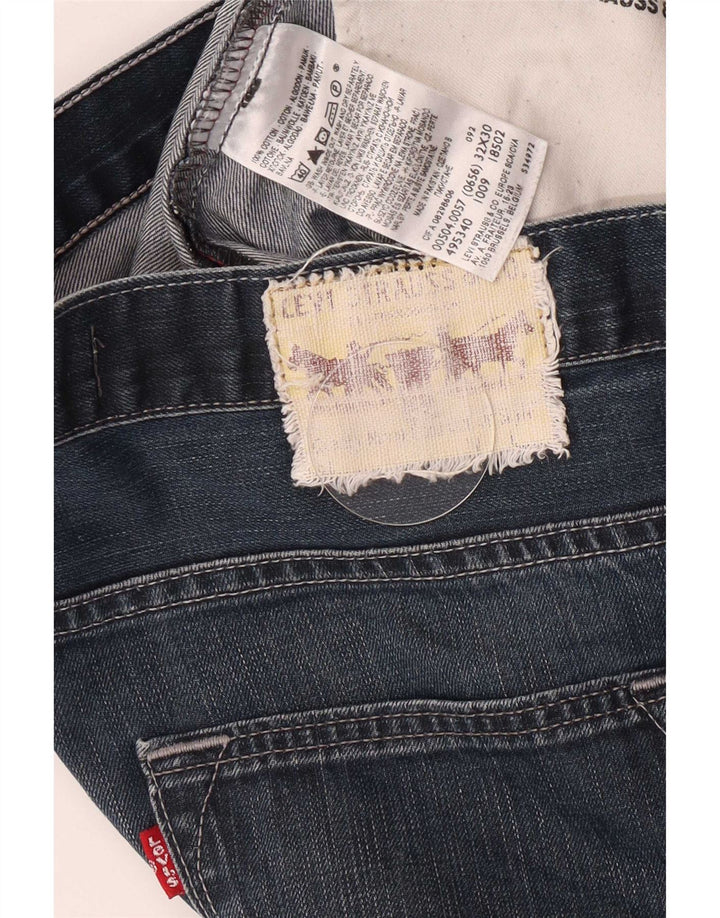 Levi's Mens 504 Straight Jeans W32 L27 Blue Cotton