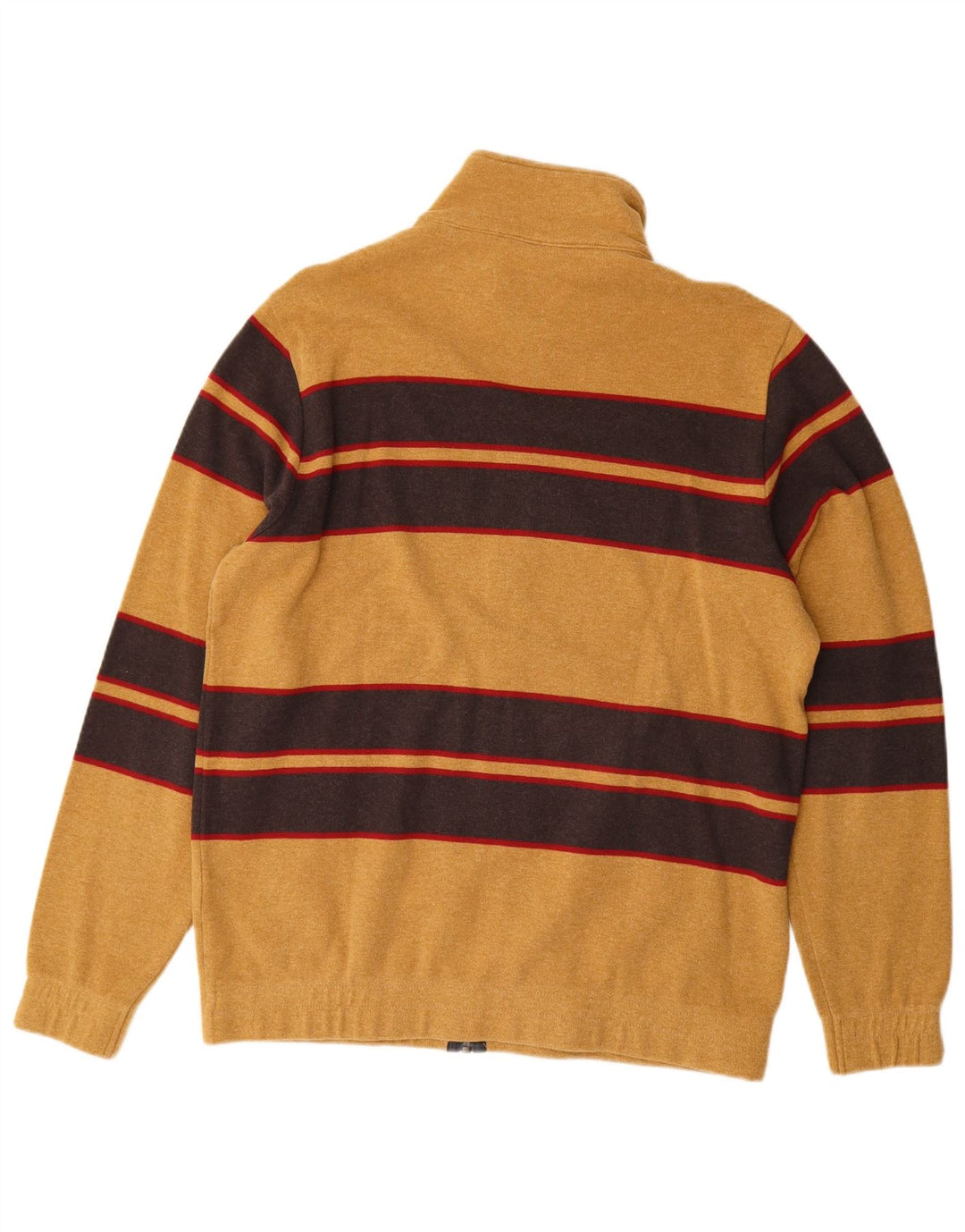 AUSTRALIAN L'ALPINA Mens Tracksuit Top Jacket IT 50 Medium Brown Striped