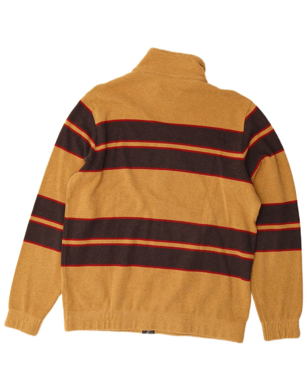 AUSTRALIAN L'ALPINA Mens Tracksuit Top Jacket IT 50 Medium Brown Striped