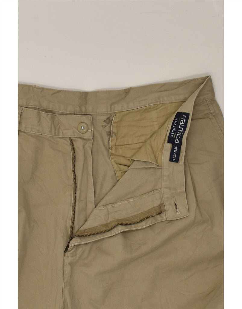 NAUTICA Mens Pegged Chino Trousers W38 L32 Khaki Cotton | Vintage Nautica | Thrift | Second-Hand Nautica | Used Clothing | Messina Hembry 