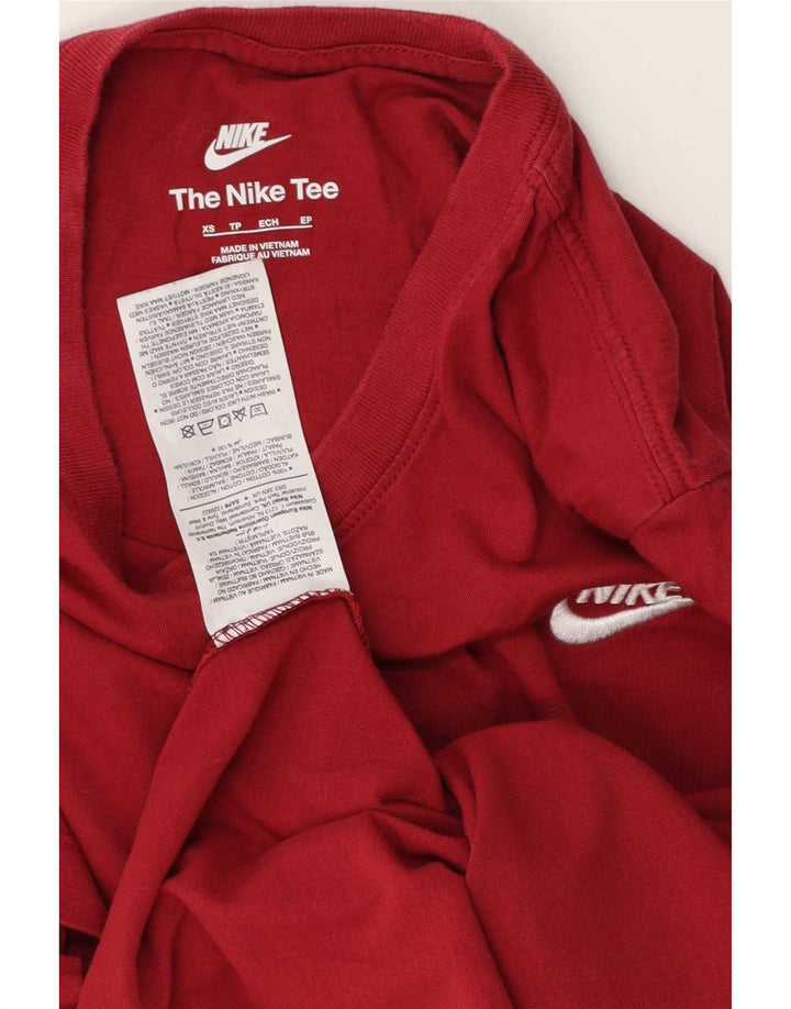 Nike Mens T-Shirt Top XS Red Cotton
