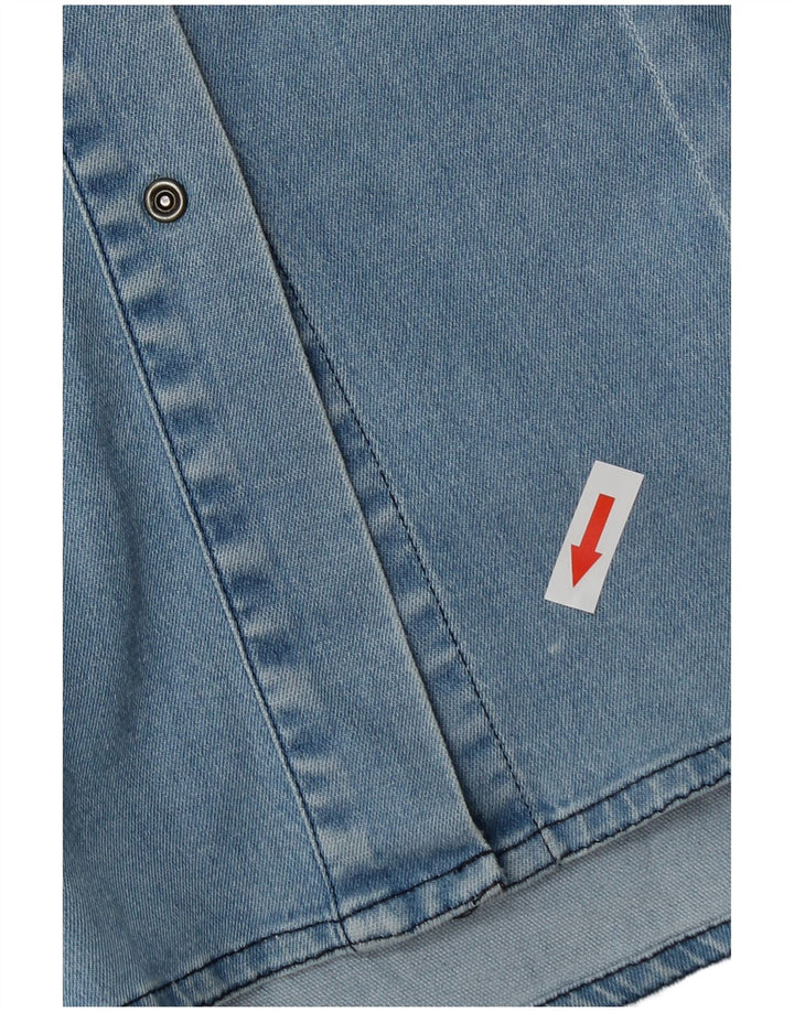 Max Mara Womens Denim Shirt UK 12 Medium  Blue Cotton