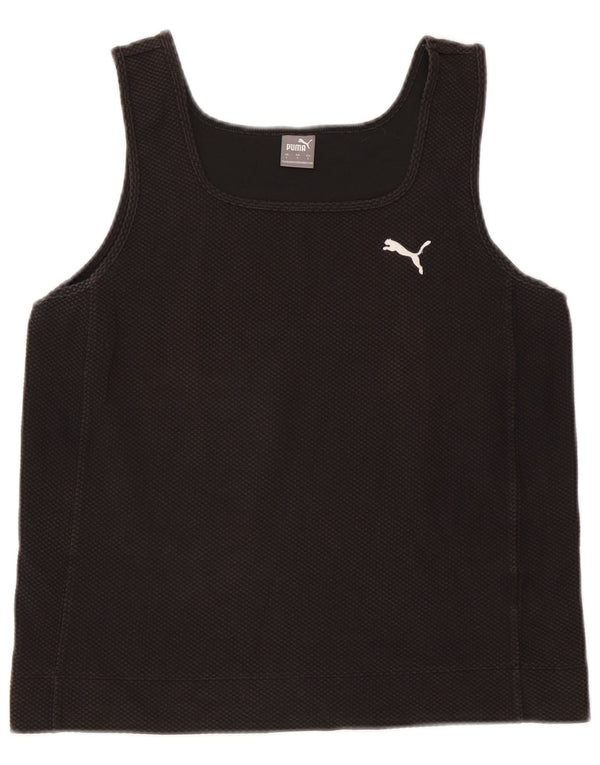 Puma Womens Crop Vest Top UK 14 Large Black