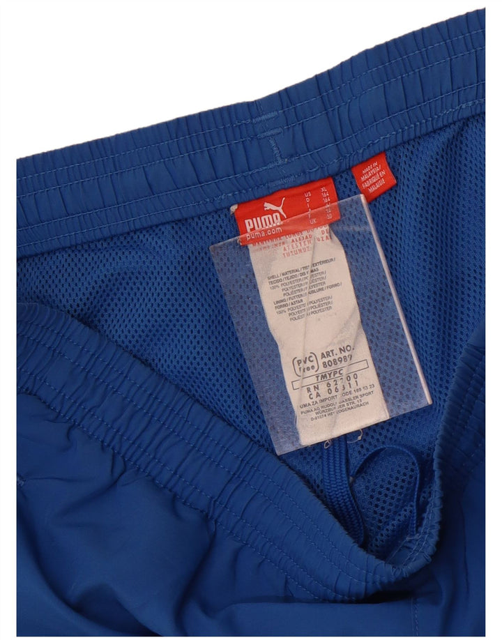 Puma Boys Graphic Sport Shorts 13-14 Years  Blue Polyester