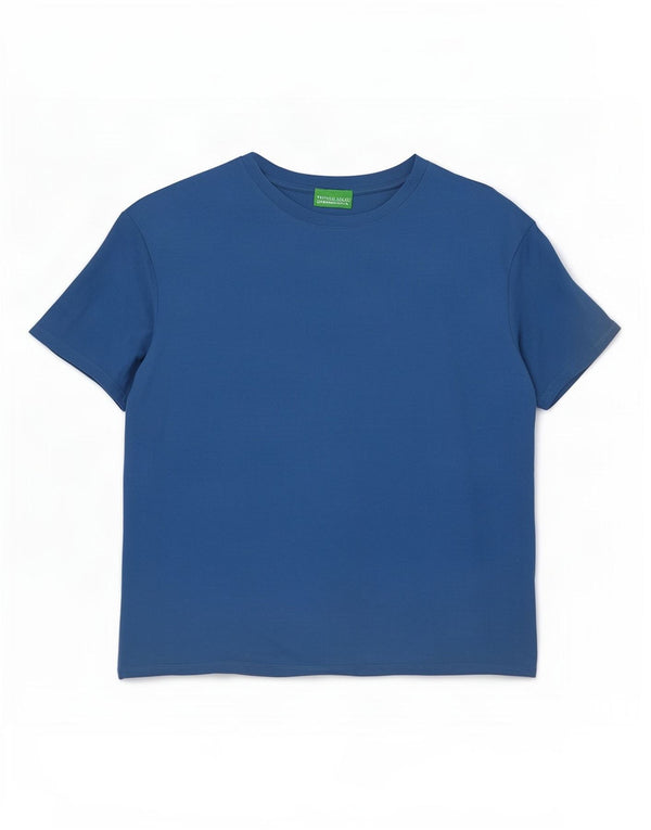 Benetton Womens T-Shirt Top UK 16 Large Blue
