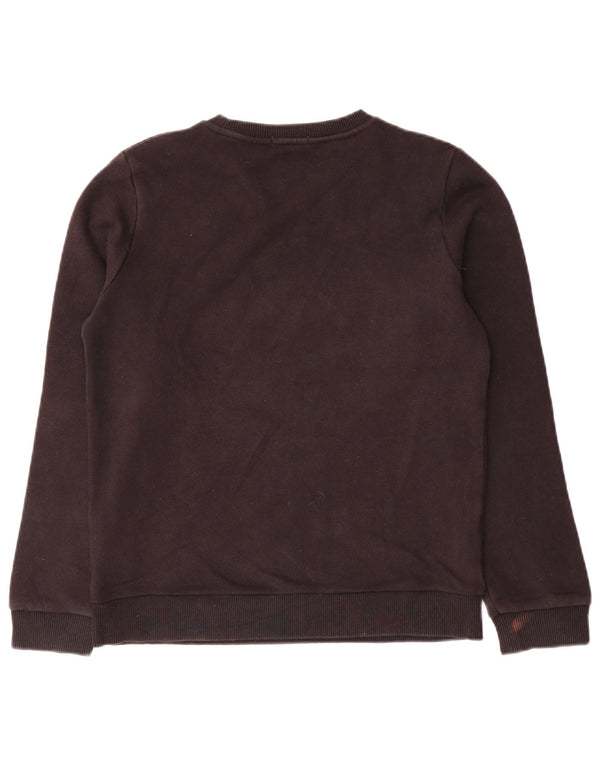 Calvin Klein Jeans Girls Graphic Sweatshirt Jumper 15-16 Years Black Cotton