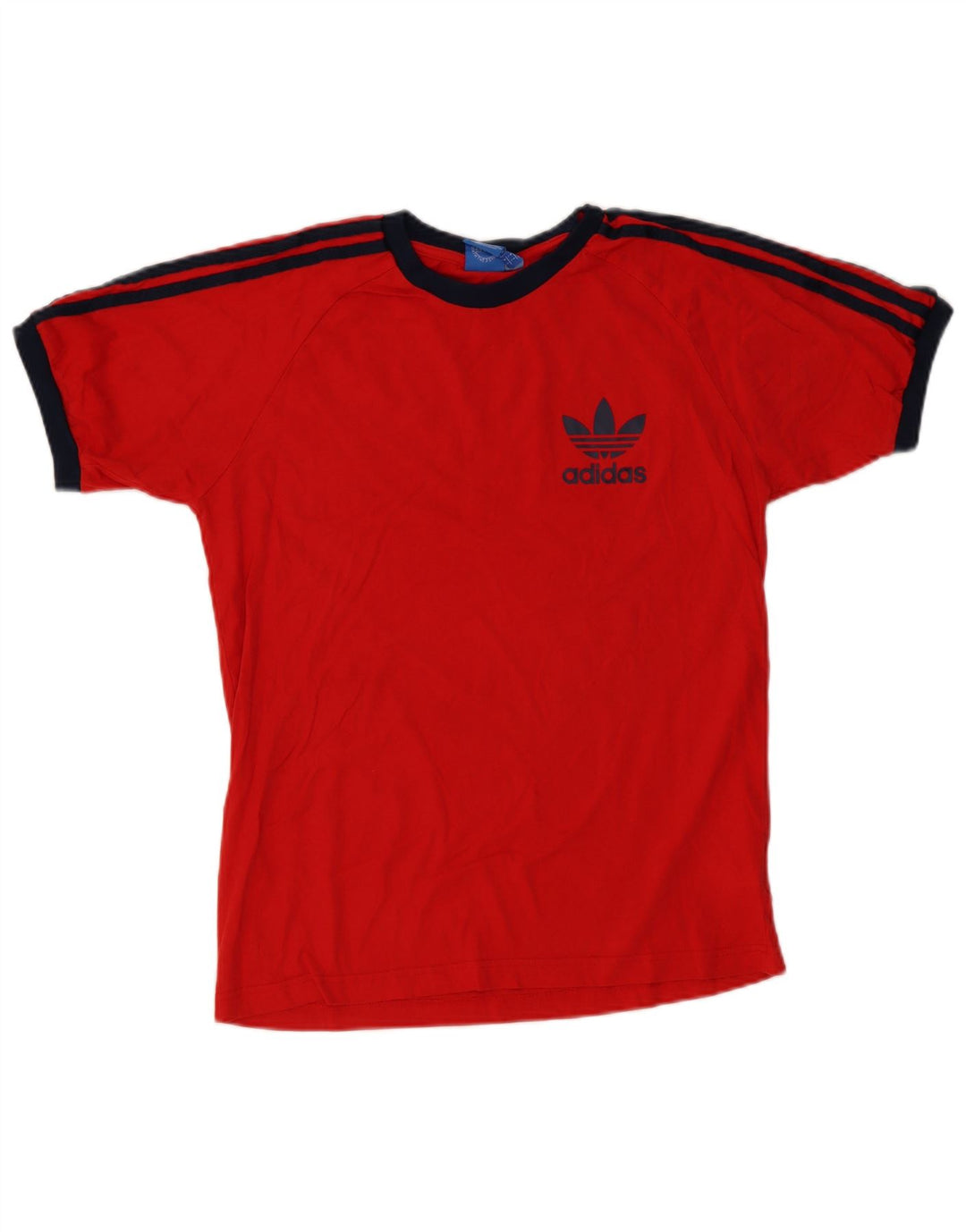 ADIDAS Womens T-Shirt Top UK 16 Large Red Cotton