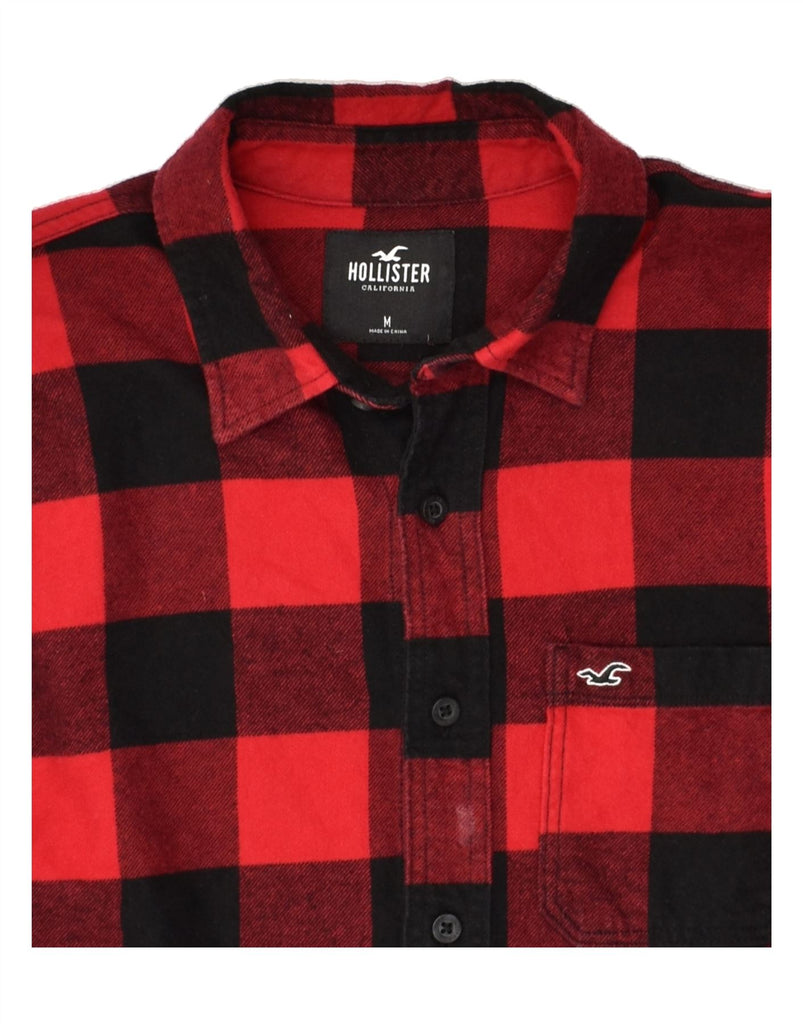 HOLLISTER Mens Flannel Shirt Medium Red Check Cotton | Vintage Hollister | Thrift | Second-Hand Hollister | Used Clothing | Messina Hembry 