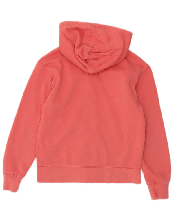 Champion Girls Zip Hoodie Sweater 9-10 Years Medium Pink Cotton