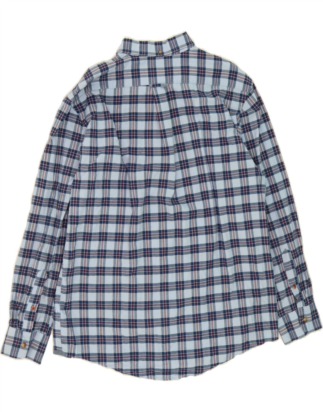 IZOD Mens Shirt Large Blue Check Cotton Vintage Izod and Second-Hand Izod from Messina Hembry 