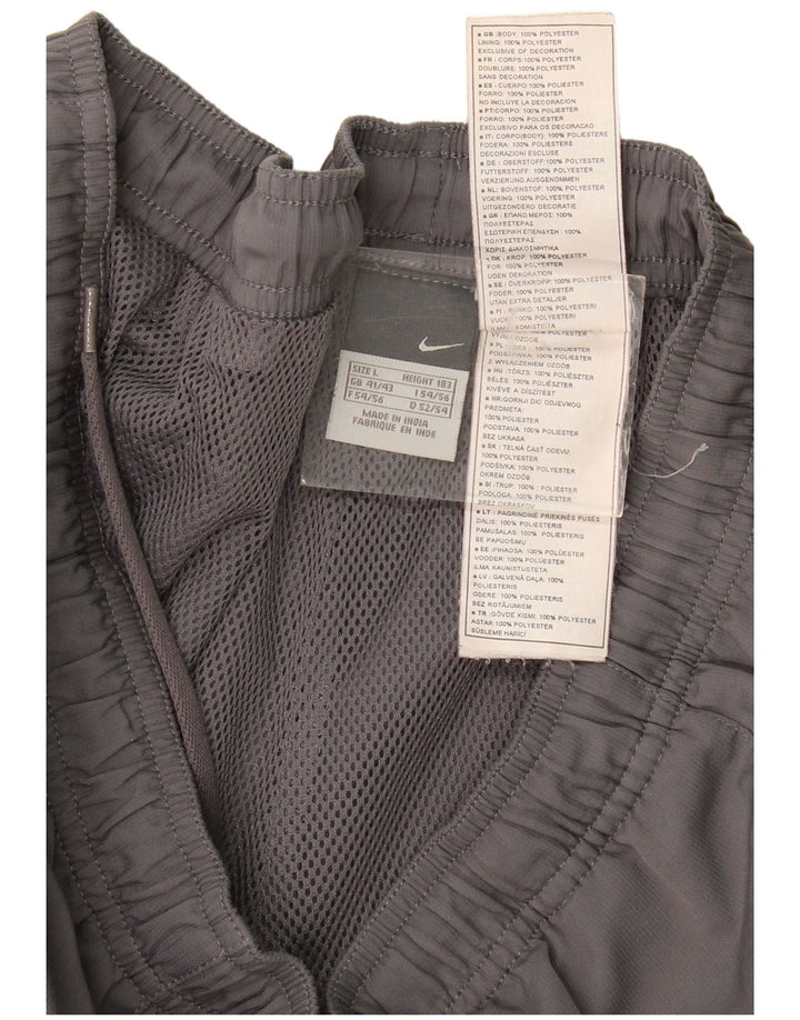 Nike Mens Tracksuit Trousers Joggers Large  Grey Polyester