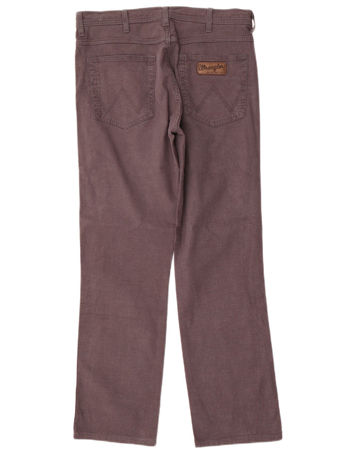 Wrangler Mens Straight Casual Trousers W34 L30 Grey