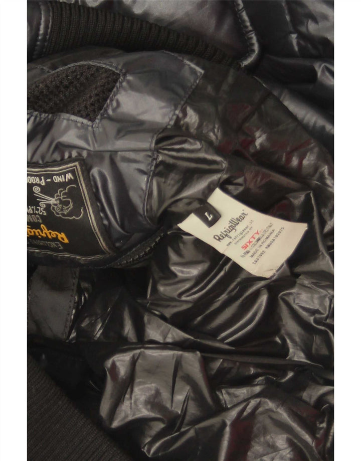 Refrigiwear Mens Padded Jacket UK 40 Large Black Polyester