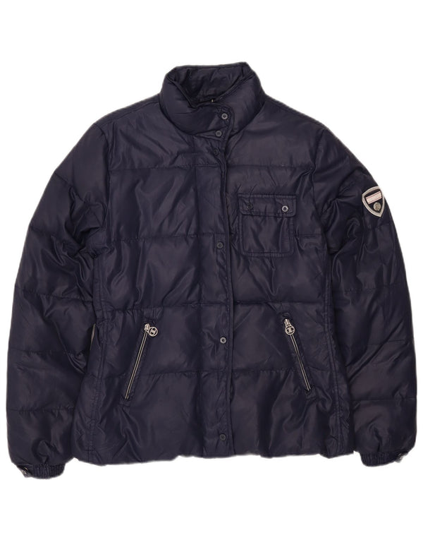 CHAMPION Womens Padded Jacket UK 14 Medium Navy Blue