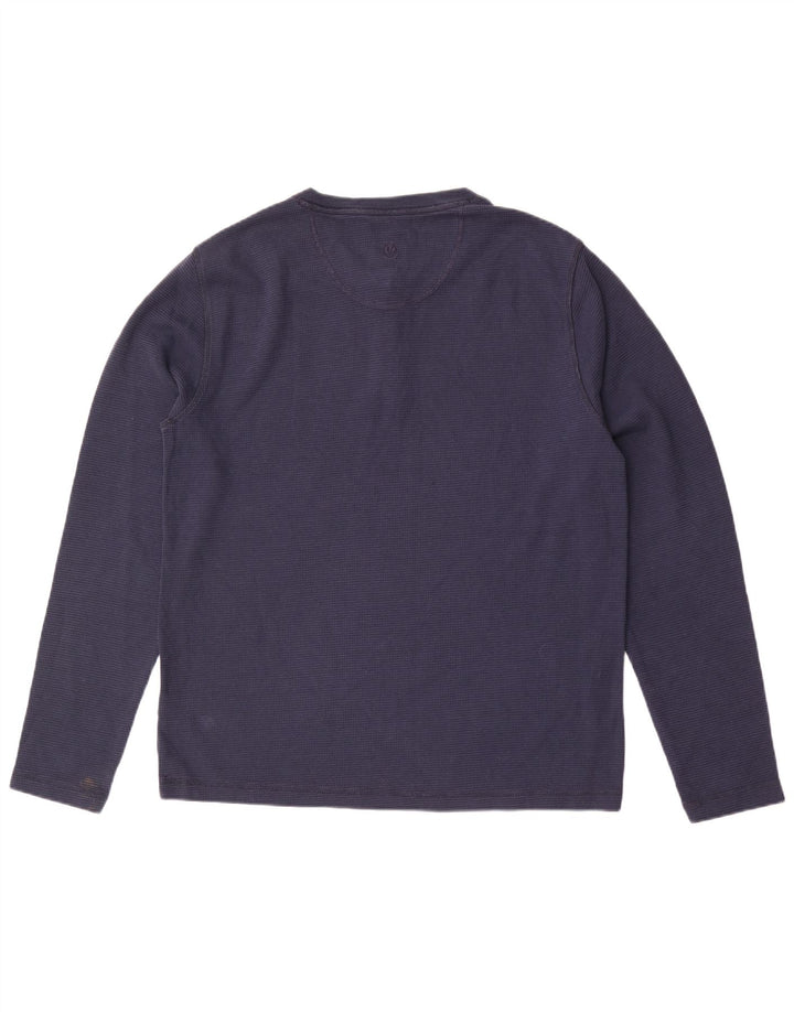Fat Face Mens Top Long Sleeve XL Navy Blue Cotton