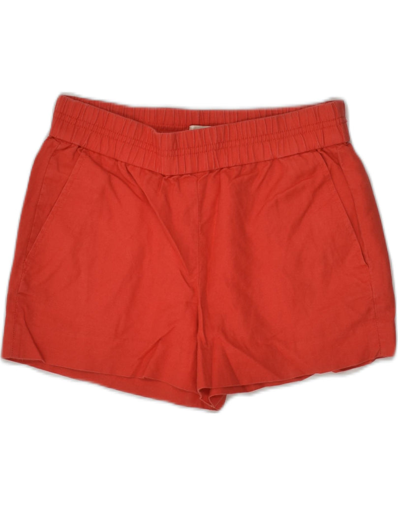 J. CREW Womens Sport Shorts US 00 2XS  Red Linen | Vintage J. Crew | Thrift | Second-Hand J. Crew | Used Clothing | Messina Hembry 