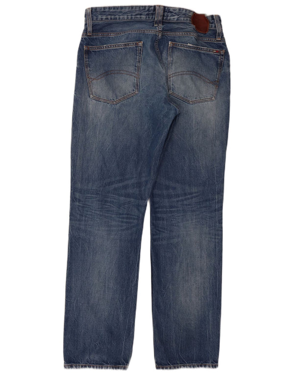 Tommy Hilfiger Mens Straight Jeans W32 L30 Blue Cotton