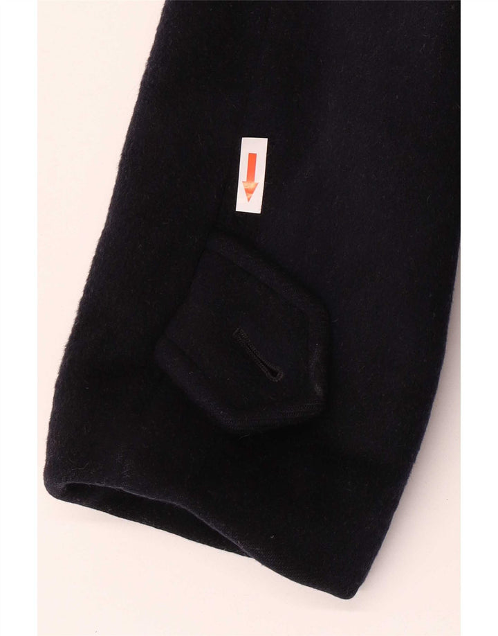 Vintage Mens Overcoat UK 36 Small Navy Blue Wool