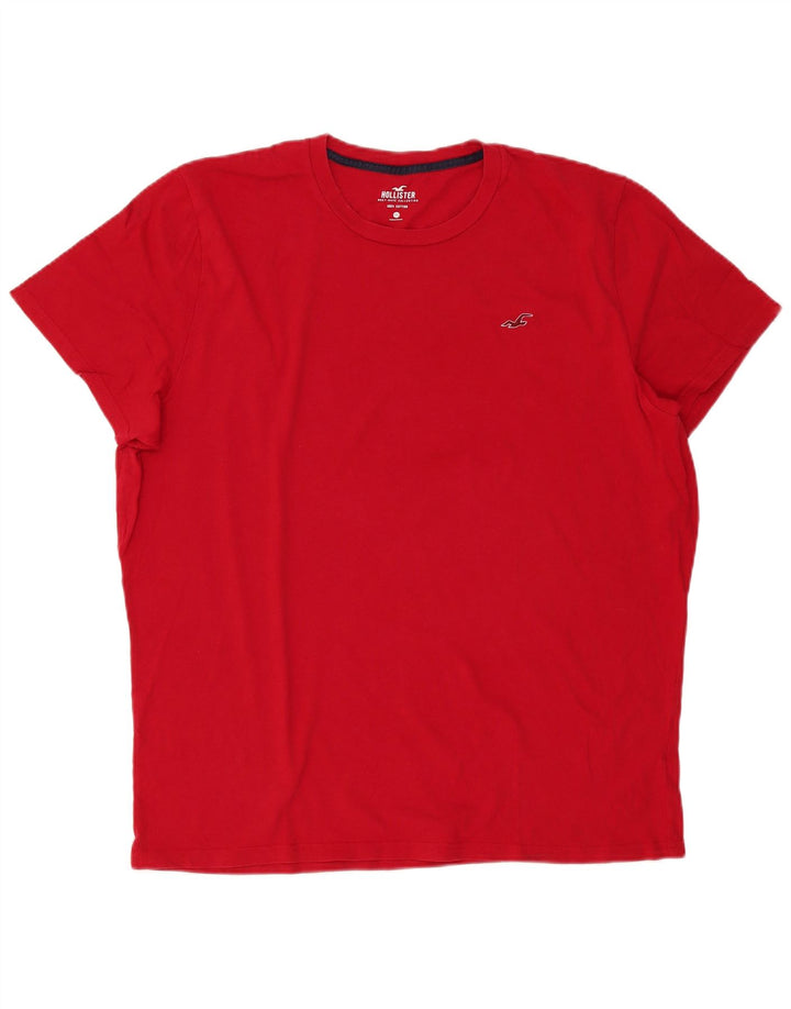 Hollister Mens T-Shirt Top 2XL Red Cotton