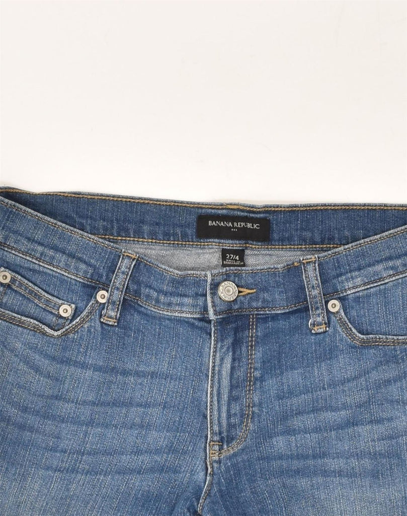 BANANA REPUBLIC Womens Denim Shorts US 4 Small W27 Blue Cotton | Vintage Banana Republic | Thrift | Second-Hand Banana Republic | Used Clothing | Messina Hembry 