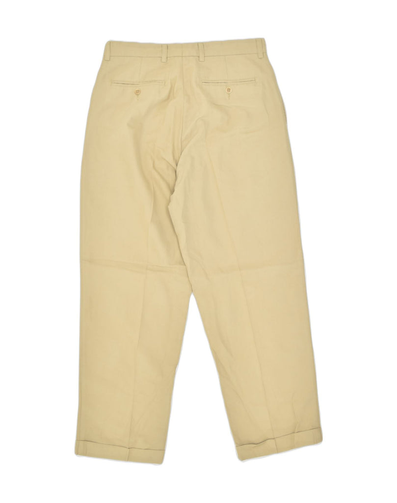 NAUTICA Mens Pegged Chino Trousers W33 L30 Beige Polyester | Vintage | Thrift | Second-Hand | Used Clothing | Messina Hembry 