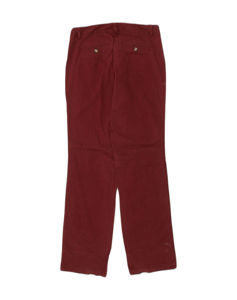 DOCKERS Womens Straight Chino Trousers US 10 Large W34 L33 Maroon Cotton | Vintage Dockers | Thrift | Second-Hand Dockers | Used Clothing | Messina Hembry 