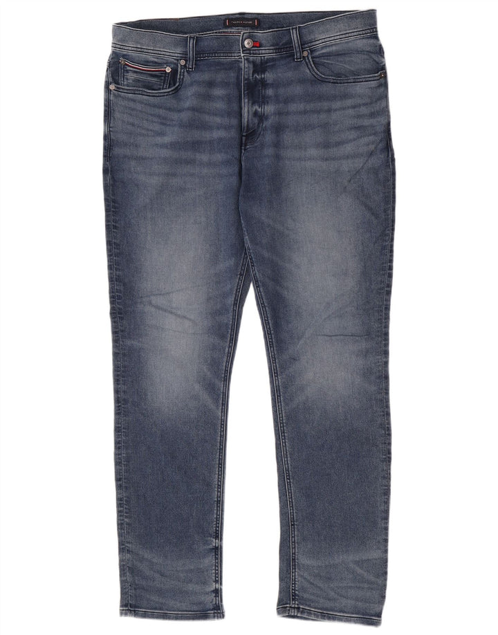 Tommy Hilfiger Mens Slim Jeans W36 L32 Blue Cotton