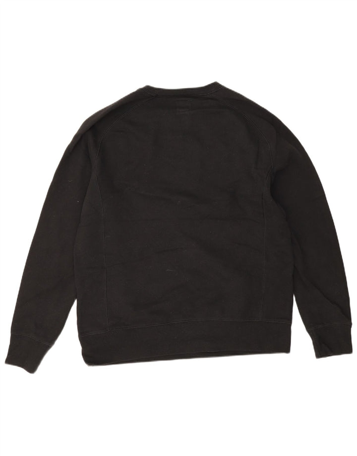 Champion Mens Graphic Sweatshirt Jumper Medium Black Cotton
