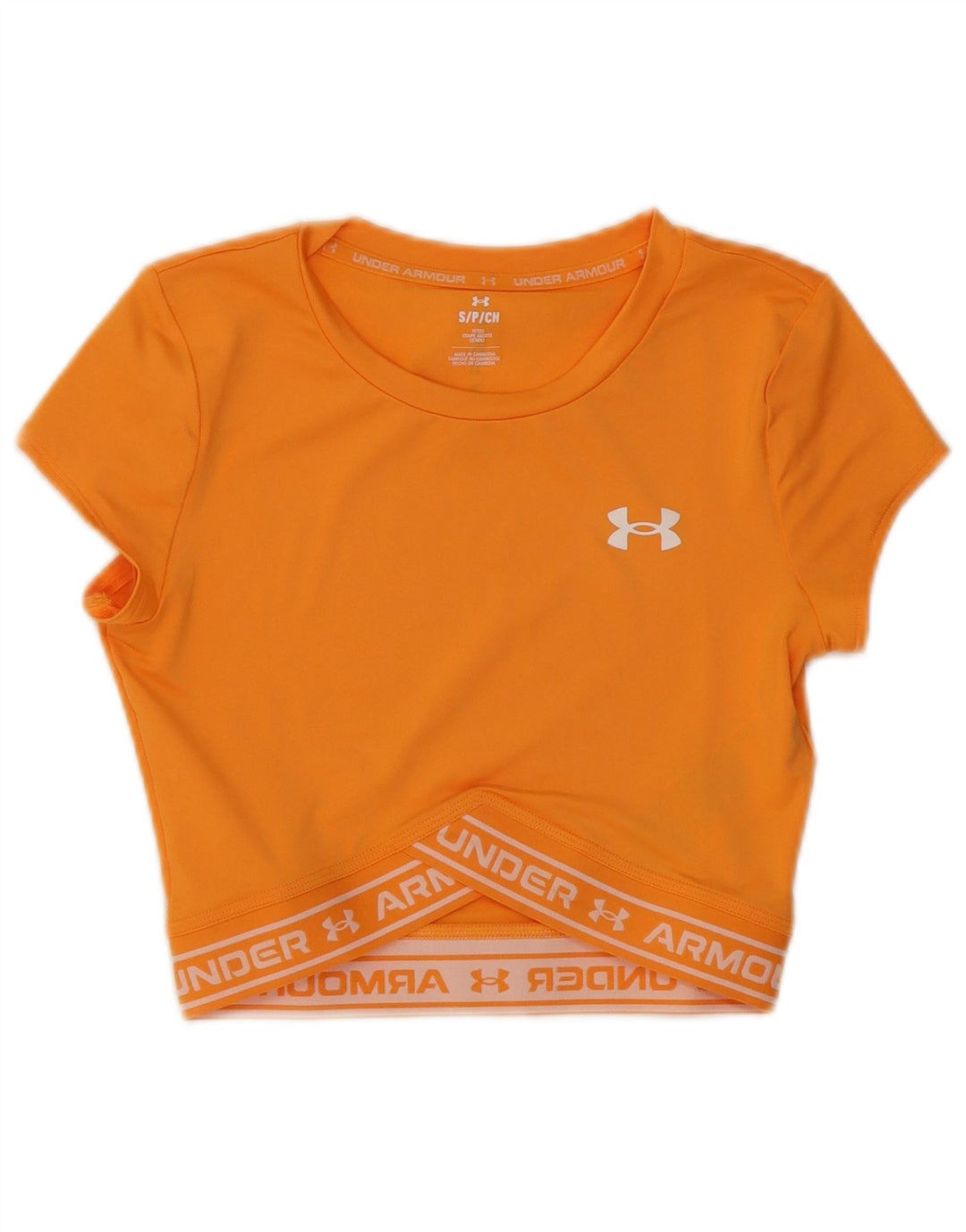 Under Armour Womens Fitted Graphic 2 Piece Set UK 10 Small Orange